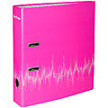 Папка-регистратор Berlingo "Neon", 70мм, ламинированная, неоновая розовая AMl70813