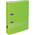 Папка-регистратор Berlingo "Neon", 70мм, ламинированная, неоновая зеленая AMl70802