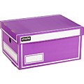 Короб архивный Attache гофрокартон фиолетовый 240х320х160 мм